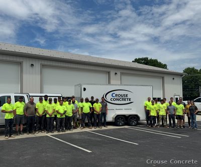 Crouse Concrete Crew at the Shop