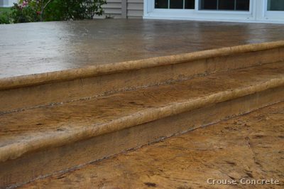 Stamped Wood-Grain Patio