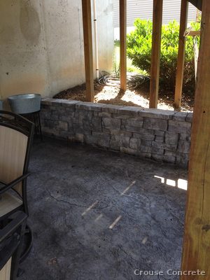 Stamped Slate Interior Floor Pour