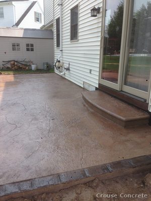 Stamped Ashlar Slate Patio