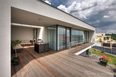 Smooth-Finish Residential Patio Deck