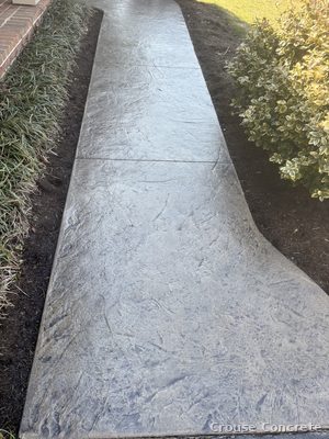 Stamped Slate Walkway