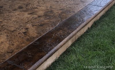 Stamped Concrete Patio Installation