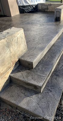 Brushed Charcoal Steps and Landing