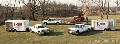 Crouse Concrete Fleet and Equipment Setup