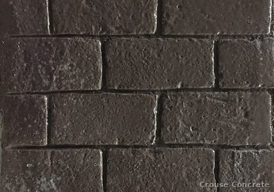 Charcoal Stamped Ashlar Patio