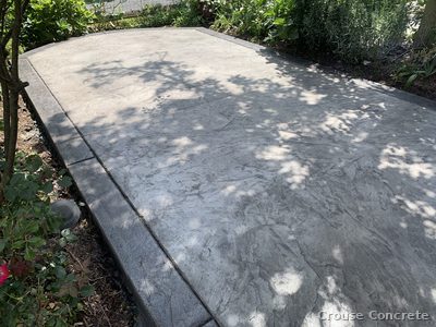 Broom-Finish Concrete Patio
