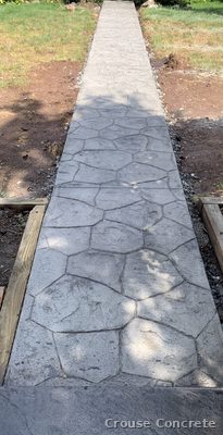 Stamped Flagstone Walkway